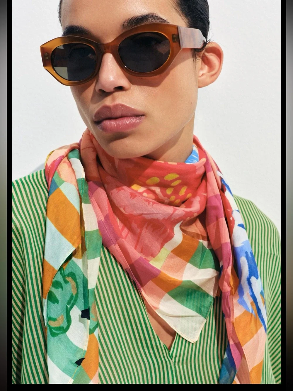 Zara modal silk scarf, 80x80 cm,